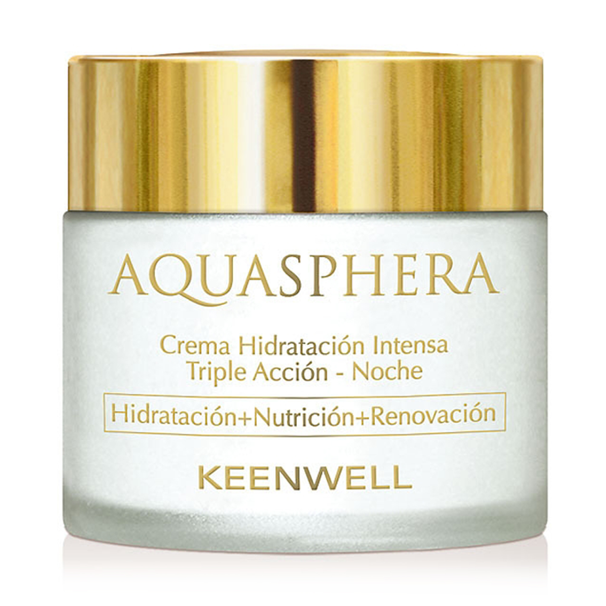 Нічний крем для обличчя Keenwell Aquasphera Moisturizing Потрійної дії, інтенсивно зволожувальний, 80 мл